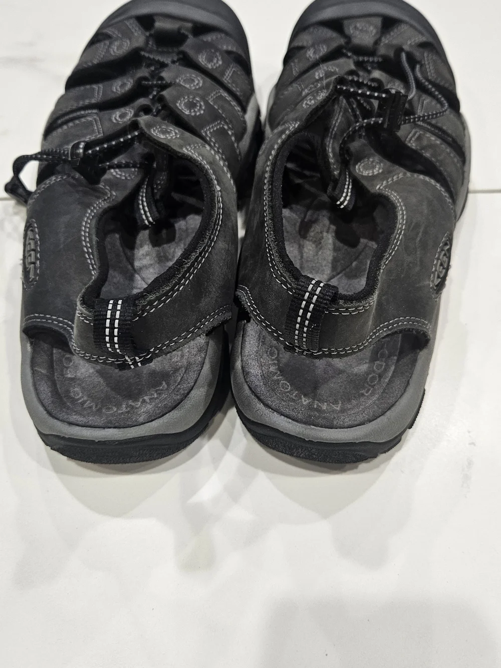 KEEN Grey Newport Outdoor Sandals - Men's  Closed-Toe Hiking Sandals